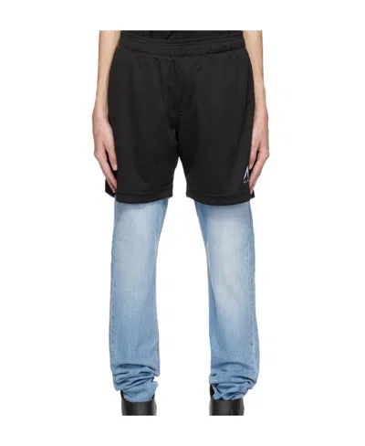 Alyx Layer With Elastic Waist Denim Trousers In Black