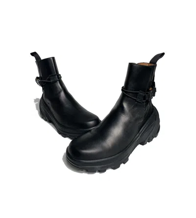 Pre-owned Alyx Leather Ankle Boots In Black