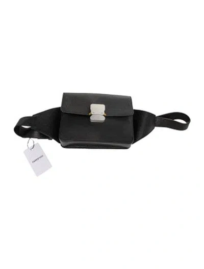Pre-owned Alyx Leather Belt Bag In Black