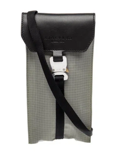 Pre-owned Alyx Leather Bucket Bag In Gray