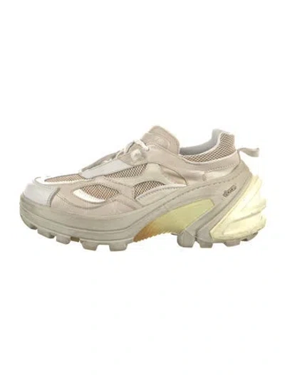 Pre-owned Alyx Leather Chunky Sneakers In Neutrals