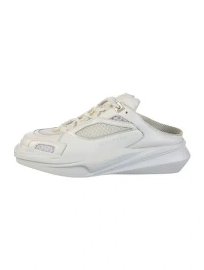 Pre-owned Alyx Leather Mules In White