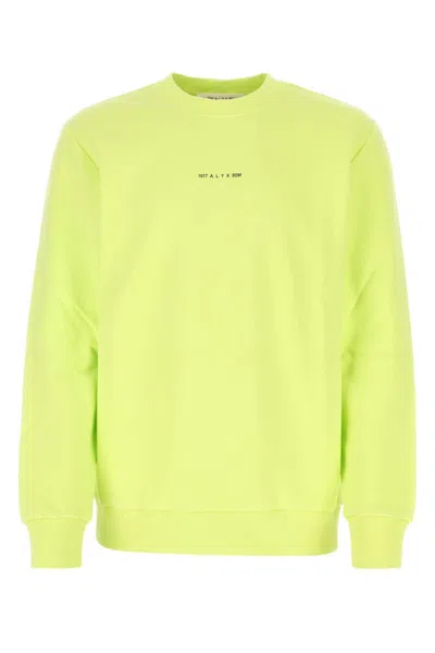 Alyx Logo-print Cotton Sweatshirt In Yellow