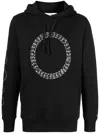 Alyx Logo Circle Print Hoodie In Black