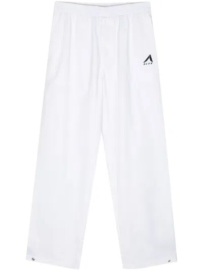 Alyx Logo-embroidered Track Pants In Weiss