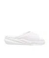 Alyx Logo Flat Sandals In White