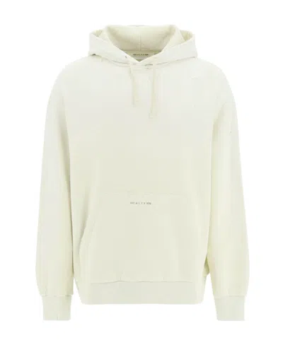 Alyx Logo Hooded Sweater In White