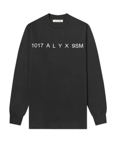 Alyx Logo Long-sleeved T-shirt In Black