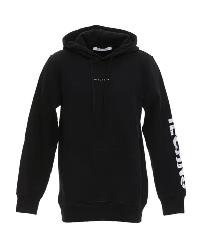 Alyx Logo-print Cotton Hoodie In Black