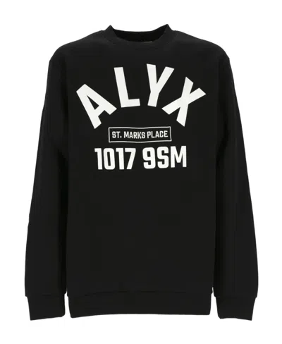 Alyx Logo-print Crew-neck Sweatshirt In Black