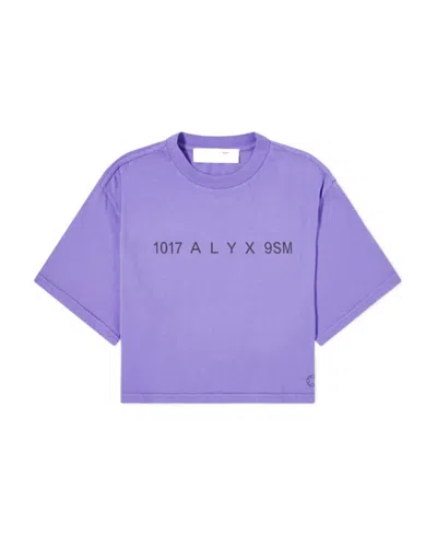 ALYX LOGO-PRINT CROPPED T-SHIRT