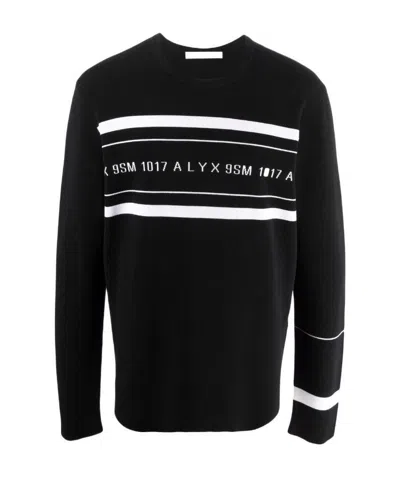 Alyx Logo-print Knitted Jumper In Black