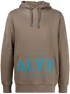 Alyx Logo-print Pullover Hoodie In Neutrals