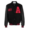 Alyx Logo Print Varsity-style Jacket In Black In Black