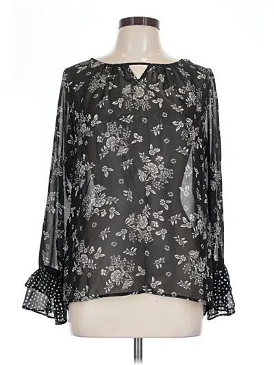 Pre-owned Alyx Long Sleeve Blouse In Black
