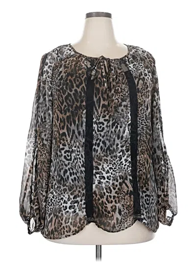 Pre-owned Alyx Long Sleeve Blouse In Brown