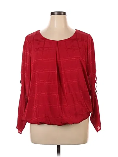 Pre-owned Alyx Long Sleeve Blouse In Red