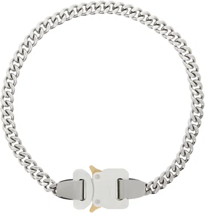 Alyx Metal Buckle Necklace In Silver