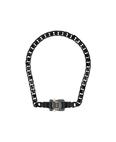 Alyx Metallic-buckle Choker Chain In Black