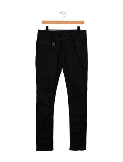 Pre-owned Alyx Mid-rise Straight Leg Jeans In Black