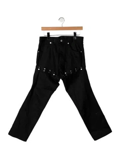 Pre-owned Alyx Mid-rise Straight Leg Jeans In Black