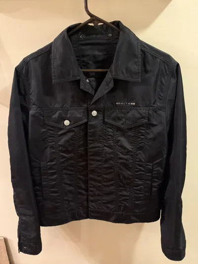 Pre-owned Alyx Nylon Trucker Jacket In Black