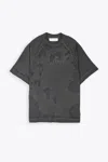 ALYX OVERSIZED TRANSLUCENT GRAPHIC LOGO T-SHIRT BLACK DISTRESSED AND WASHED COTTON T-SHIRT WITH BACK LOGO