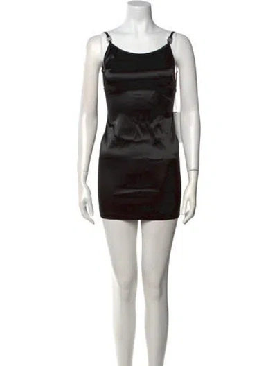 Pre-owned Alyx Printed Mini Dress W/ Tags In Black