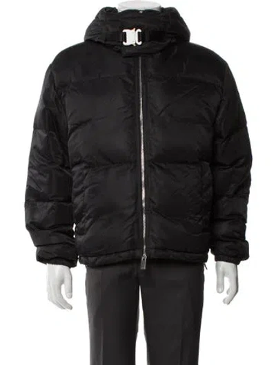 Pre-owned Alyx Puffer Coat In Black