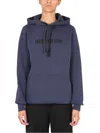 Alyx Relaxed-fit Hoodie With Drawstring Hood In Blue