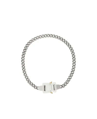 Alyx Rollercoaster-buckle Detail Necklace In White