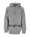 Alyx Script-print Hoodie In Gray