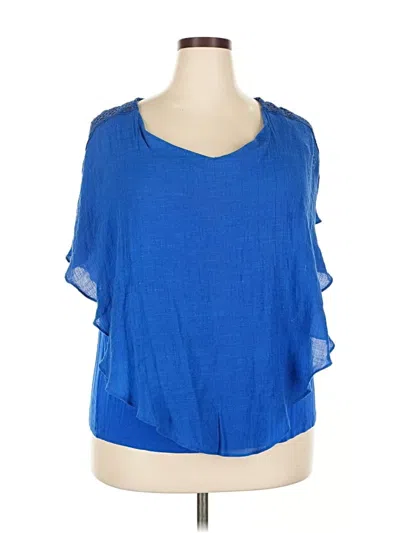 Pre-owned Alyx Short Sleeve Blouse In Blue