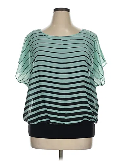 Pre-owned Alyx Short Sleeve Blouse In Blue