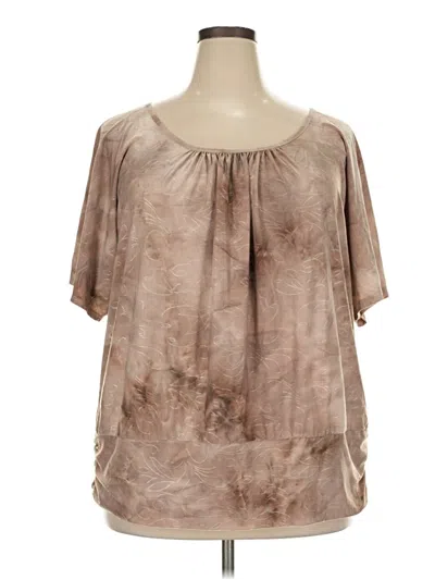 Pre-owned Alyx Short Sleeve Blouse In Brown