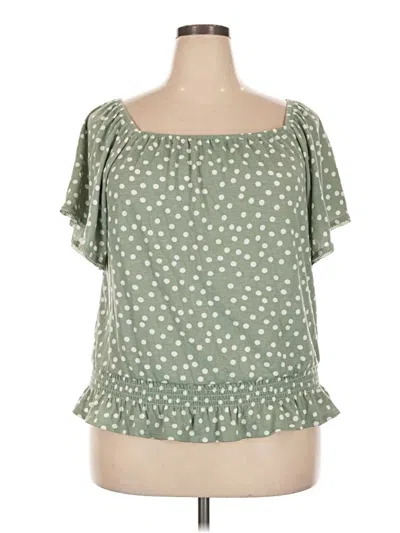 Pre-owned Alyx Short Sleeve Blouse In Green