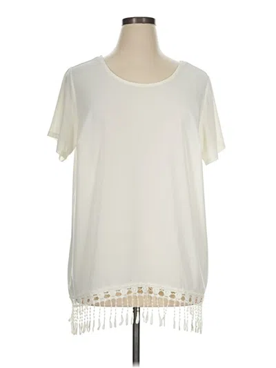 Pre-owned Alyx Short Sleeve Top Ivory Crew Neck Tops