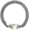 ALYX SILVER 2X CHAIN BUCKLE NECKLACE