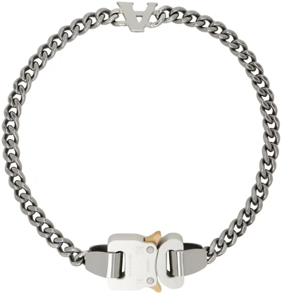 Alyx Silver Buckle Charm Necklace In Gry0002 Silver