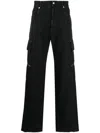 Alyx Wide-leg Cargo Trousers In Black