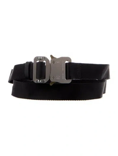 Pre-owned Alyx Skinny Belt In Black