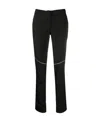 Alyx Front Zipped Skinny Trousers In Black