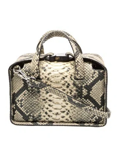 Pre-owned Alyx Snakeskin Top Handle Bag In Multicolor