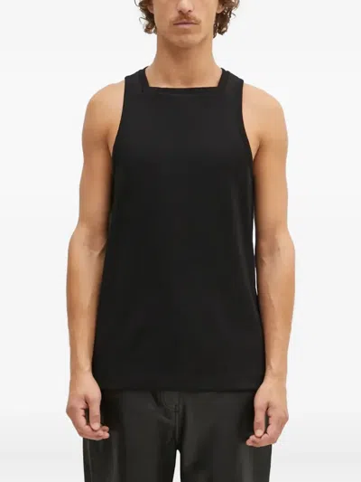 Alyx Square-neck Ribbed Vest In Black