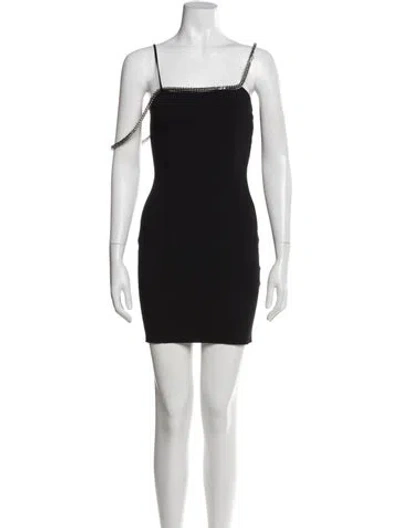 Pre-owned Alyx Square Neckline Mini Dress In Black