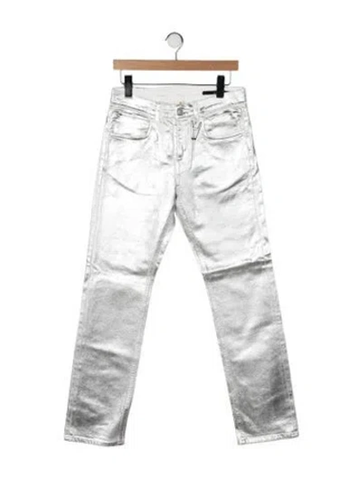 Pre-owned Alyx Straight-leg Jeans In Green