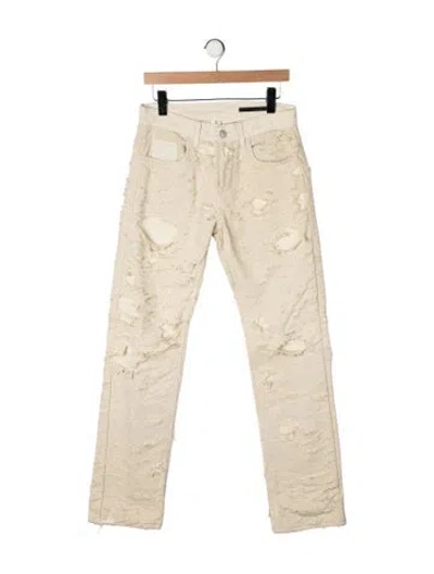 Pre-owned Alyx Straight-leg Jeans In Yellow