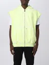 Alyx Sleeveless Skate Jacket Neon Yellow Canvas Hooded Vest - Sleeveless Skate Jacket In Yellow