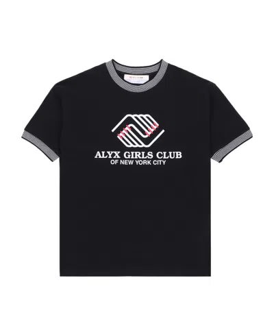 Alyx T-shirt With Round Neck And Short Sleeves In Black