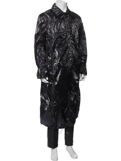 Pre-owned Alyx Trench Coat In Black